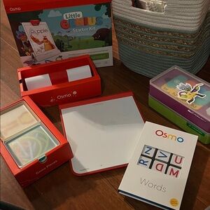 Osmo Little Genius Starter Kit + Words Game - Red & White
